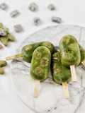 Matcha Oat Milk Mochi Popsicles