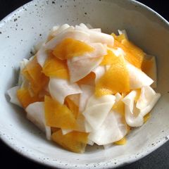 A picture of Turnip & Persimmon ‘Namasu’.