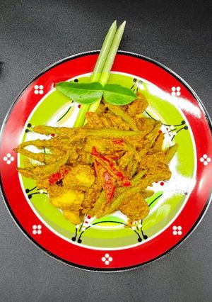 A picture of 🌶️ Teddy's Indonesian Sambal Goreng (Spicy Coconut Curried Vegetables w Tempeh).