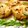Quichés de champiñones con queso parmesano