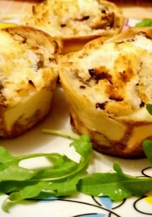 Foto principal de Quichés de champiñones con queso parmesano