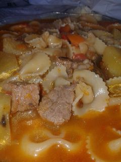 Una foto de Guiso de fideos moñito (sopiado) 🤤