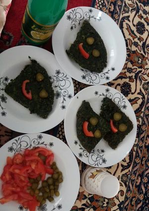 عکسی از دستور کوکو سبزی