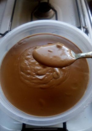 Una foto de Postre de Maizena sabor chocolate