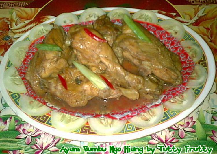 Resep Ayam Bumbu Ngo Hiang, Lezat