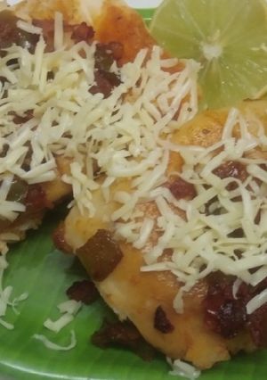 A picture of Masala pav.