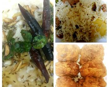 Fresh, Make Recipe Soya bean ricecrispy chicken n Raitayogurt Restaurant Style