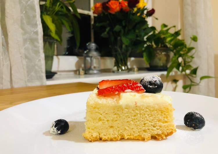 Easiest Way to Prepare Super Quick Homemade Vanilla Sponge Cake without Egg