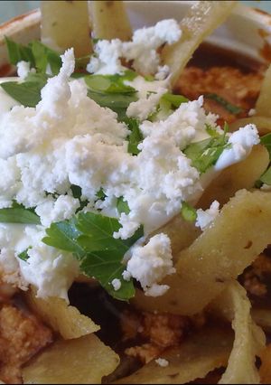 Una foto de Sopa de tortilla