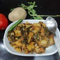 A picture of Methi aloo subji.