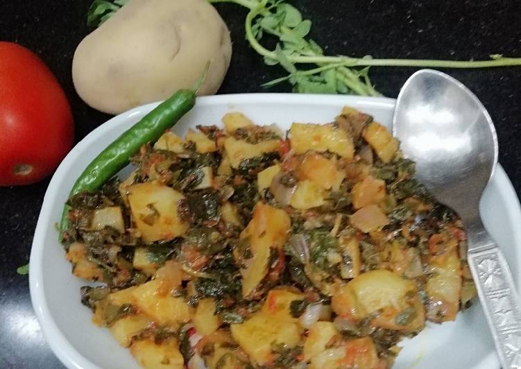 Methi aloo subji