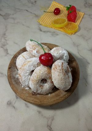 Foto resep Donat tanpa telur (takaran sendok)