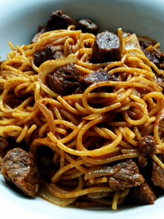 Foto resep Spaghetti Goreng dengan Daging