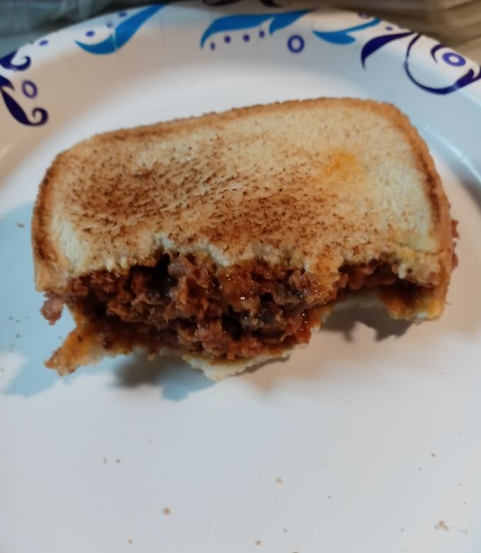 A picture of Benny's Corned Beef Sandwich Batch 3.