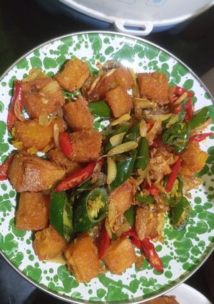 Foto resep Tumis Ikan asin jambal cabe ijo