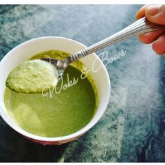 A picture of Pudina / Mint Chutney.