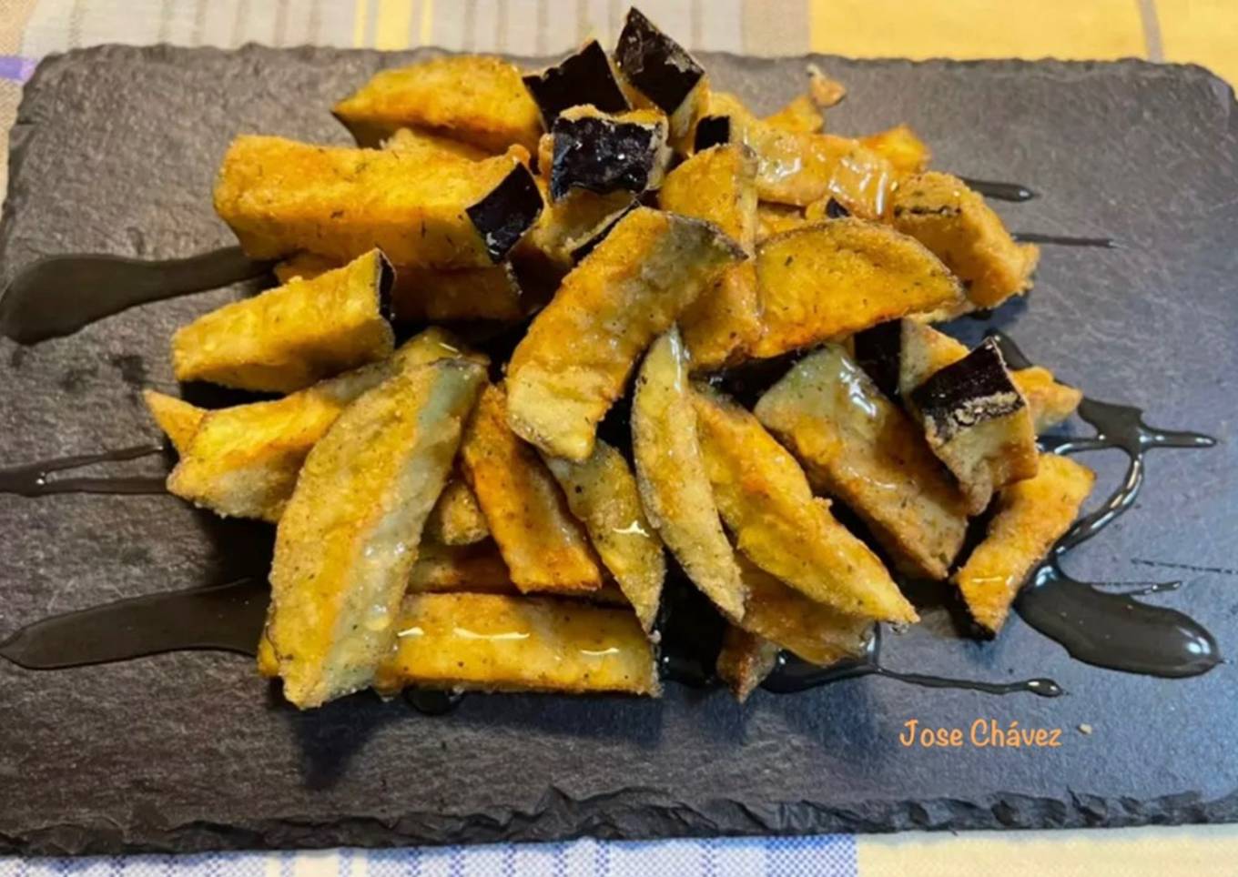 Berenjenas crujientes con Miel