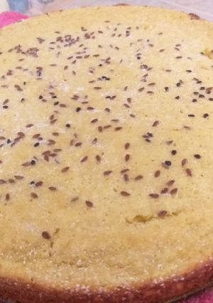 Una foto de Pan de elote sin batir