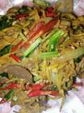 Tumis mie kuning telor & bakso
