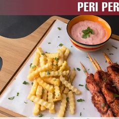 A picture of Peri Peri Chicken Skewers.