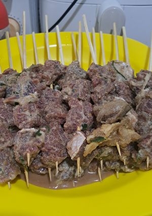 Foto resep SATE KAMBING/SAPI EMPUK & BUMBU MARINASI enak (teflon)