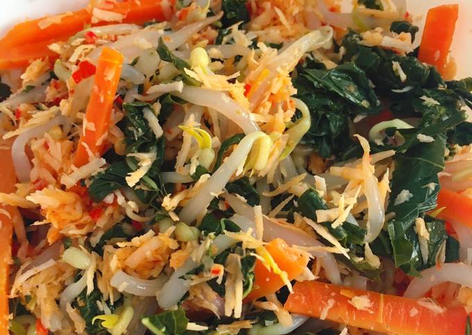 Cara Membuat Urap sayur Istimewa