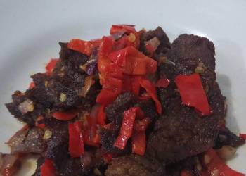 Resep Terbaik Balado Sapi Super Praktis Ala Warteg