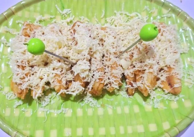 Pisang goreng keju