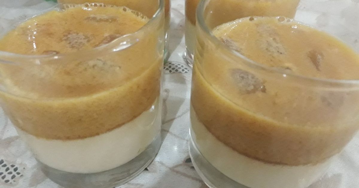 Puding gula aren-susu (menu buka puasa)