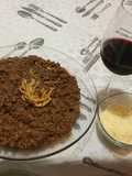 Macarrão talharim a bolonhesa