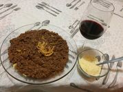 Uma foto de talharim bolonhesa