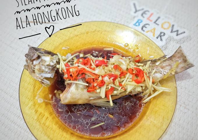 Easiest Way to Cook Yummy Steam ikan kerapu ala hongkong