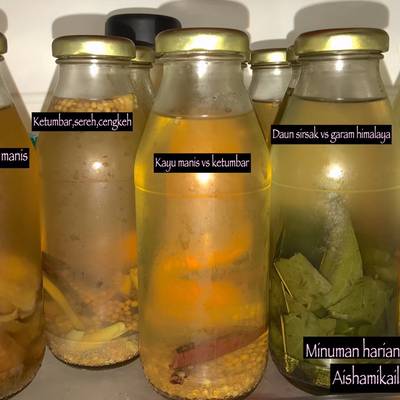 Resep Minuman Dari Rimpang Infused Water Oleh Aisha Mikaila Sinaga Cookpad