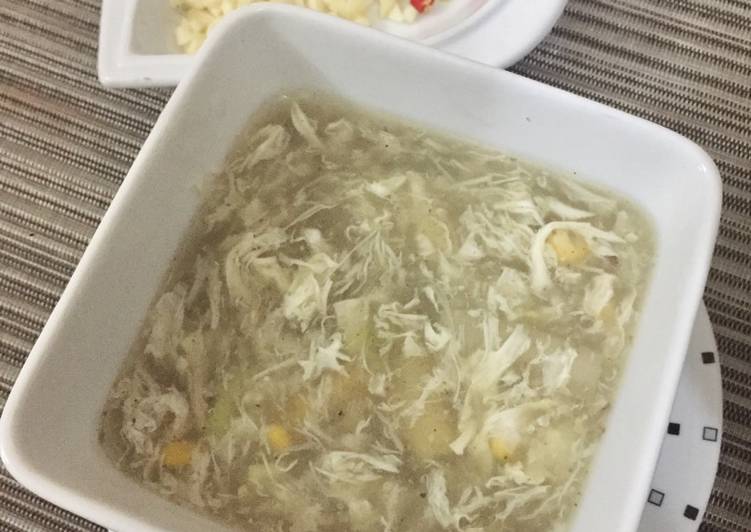 Resep Sup Asparagus kepiting &amp; jagung praktis (pake bumbu sup sdh jd) yang Enak