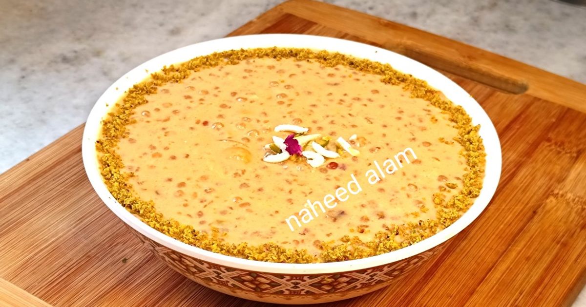 Caramel Sabudana Kheer Recipe by Naheed Alam - Cookpad
