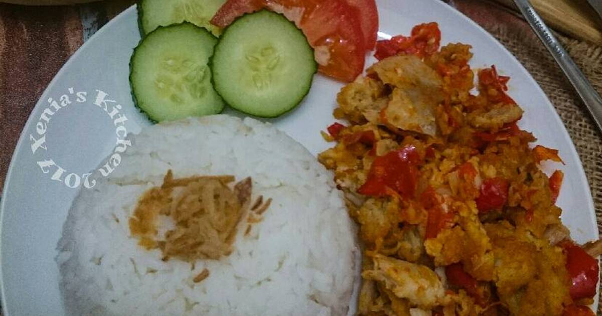 Resep Nasi Ayam Geprek Jogja oleh Retno Nia Sari {Xenia's Kitchen