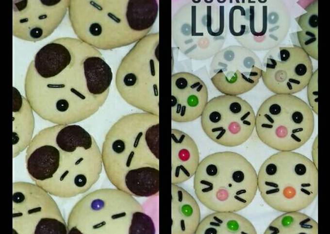 Langkah Mudah untuk Membuat Butter cookies lucu 😄, Lezat Sekali