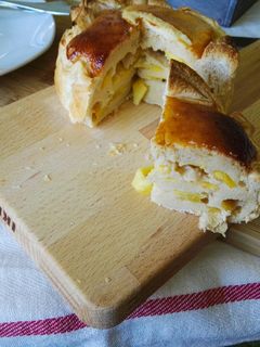 Una foto de Tartita de hojaldre con nectarina