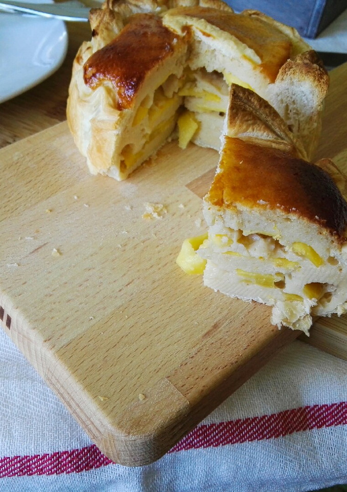 Una foto de Tartita de hojaldre con nectarina