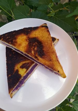 Foto resep Roti Bakar Ubi Ungu