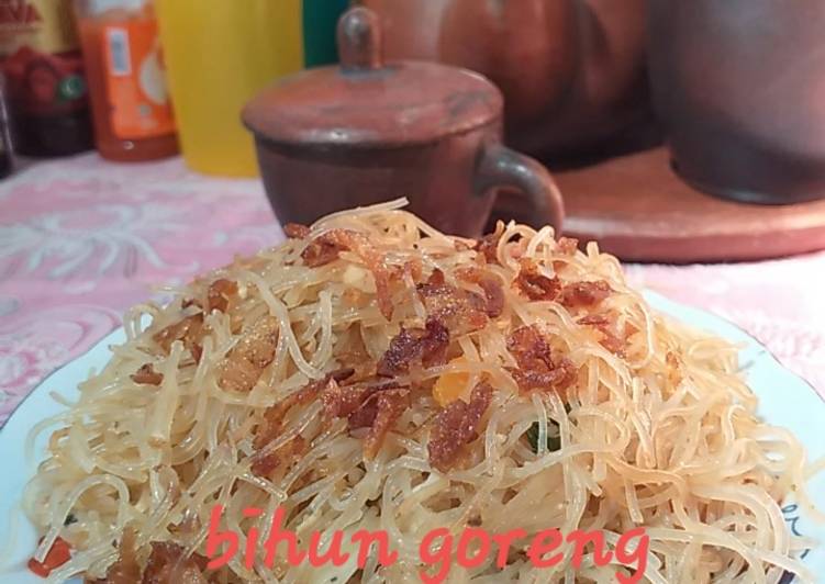 Langkah Menyiapkan Bihun goreng, Bisa Manjain Lidah