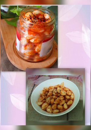 عکسی از دستور ترشی سیر🧄عربی