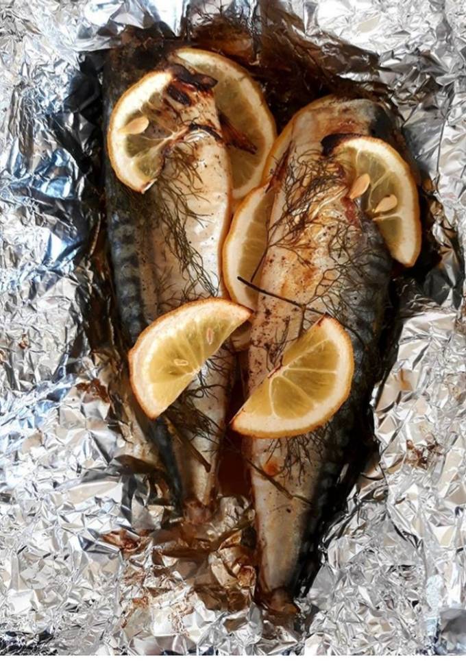Запеченая скумбрия