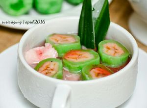 Foto resep Es pisang ijo