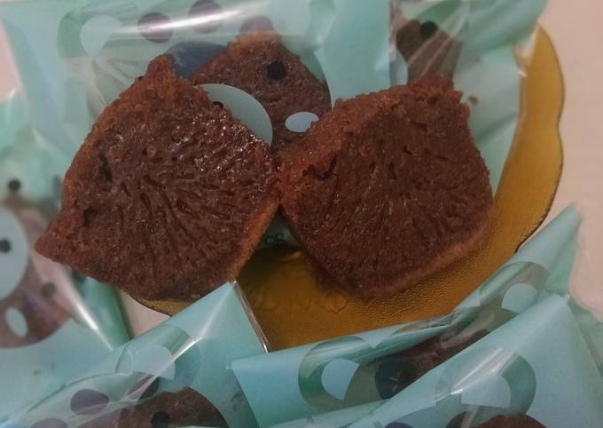 Bolu karamel / cake sarang semut