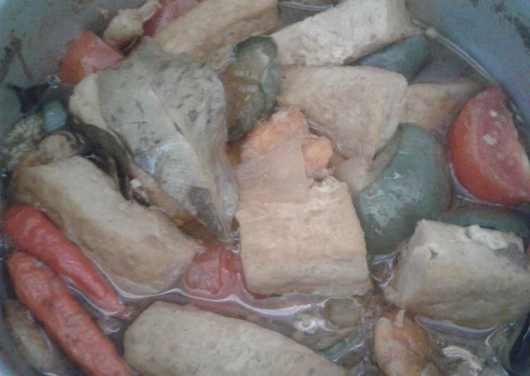 Semur udang tahu bumbu iris