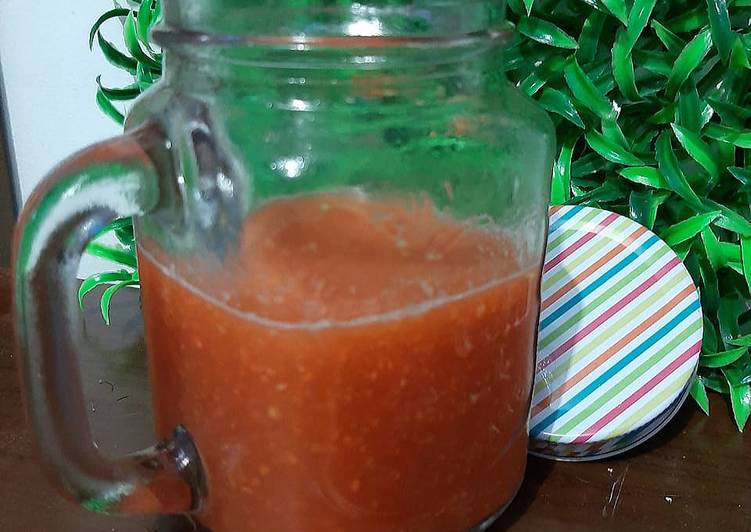 Langkah Mudah untuk Membuat Jus tomat wortel (Tomato carrot Juice) Anti Gagal