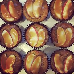 A picture of Spiced Toffee Apple Cupcakes.