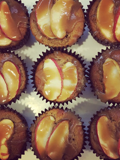 A picture of Spiced Toffee Apple Cupcakes.