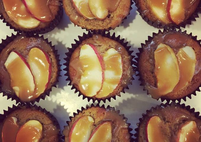 Spiced Toffee Apple Cupcakes